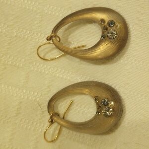 ALEXIS BITTAR CHOCOLATE LUCITE HOOP EARRINGS